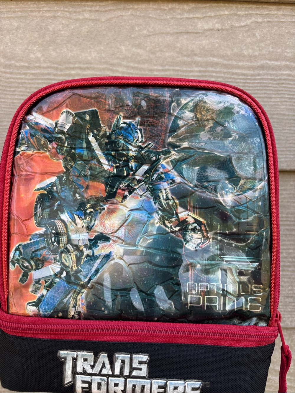 Transformers Lunch Box Optimus Prime Insulated Kids School Bag